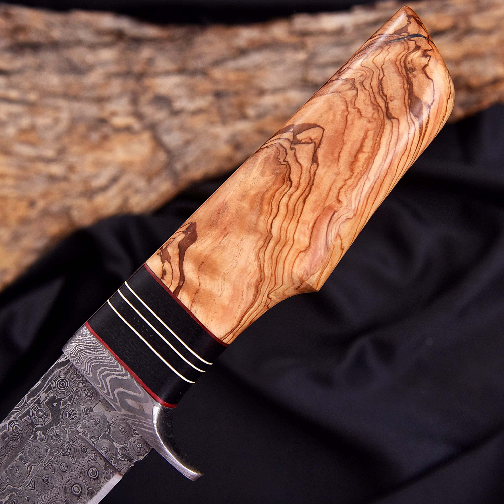 Janson Handmade Damascus Tanto Knife, Masterfully crafted - Image 4