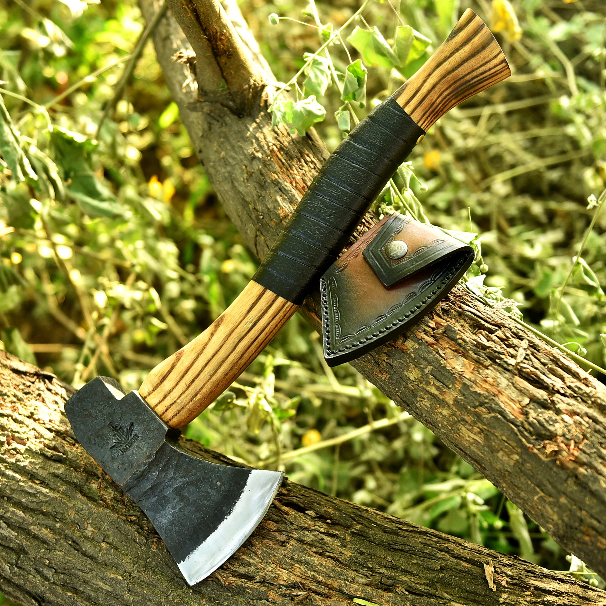 Forged bushcraft axe