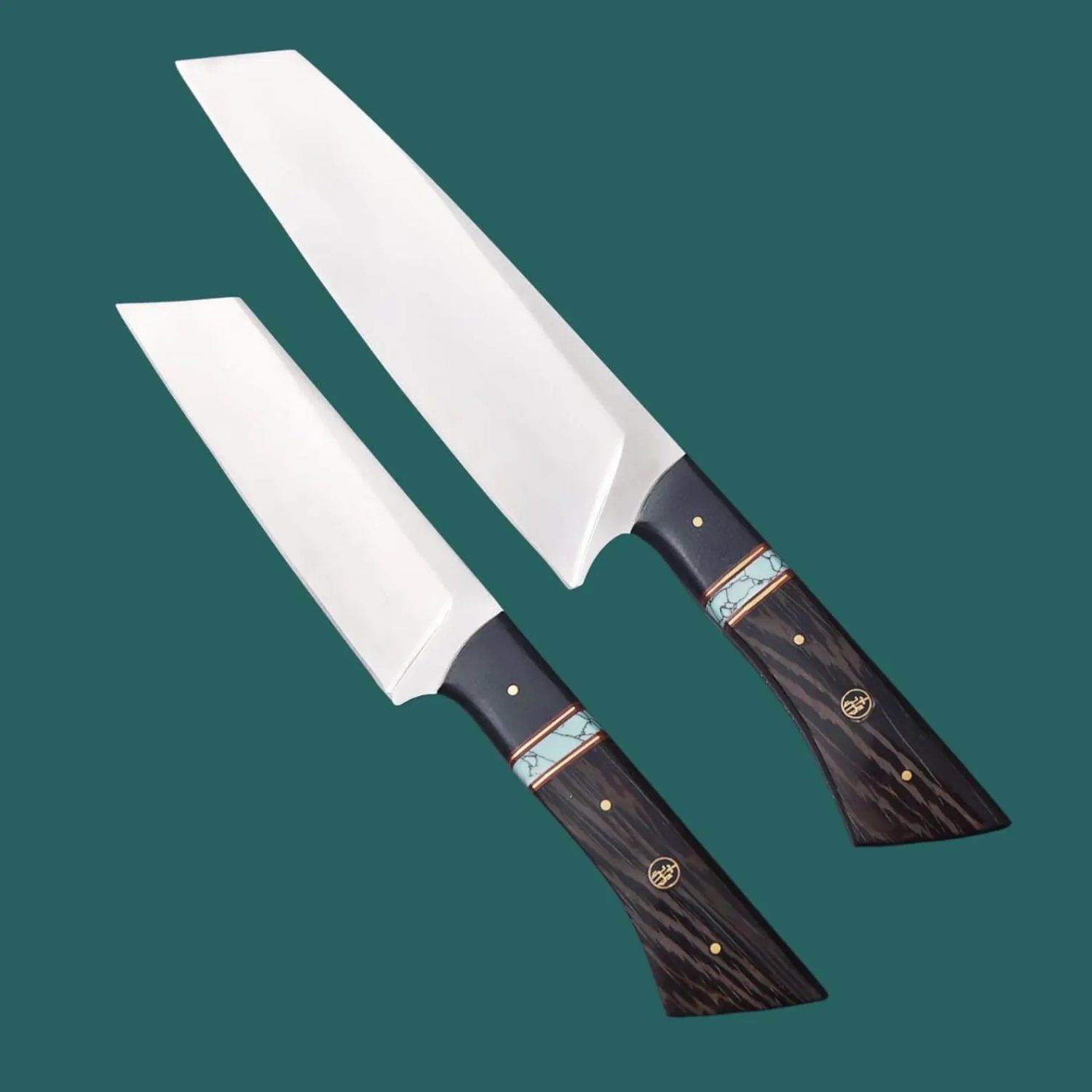 Handmade Premium 2PCS Gyuto Knife Set – 440C Steel Japanese Chef Knives