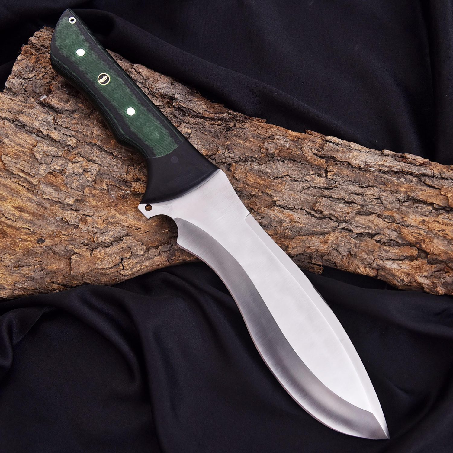 Handmade Bowie Knife, Full Tang Hunting & Survival Knife with Micarta Handle