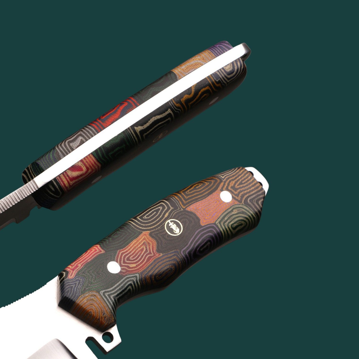 JS Handmade Hunting Knife, Fixed Blade with Micarta Handle