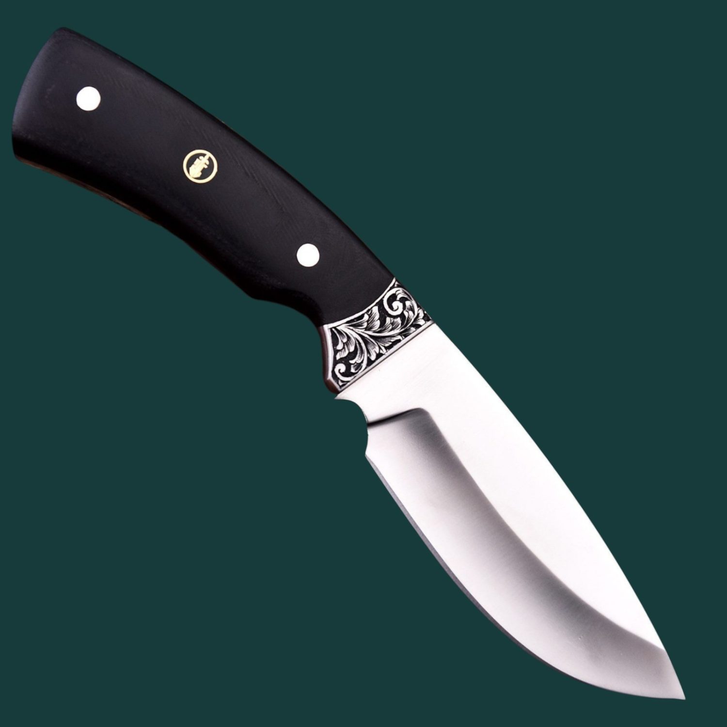 JS Handmade Hunting Knife, Fixed Blade, Micarta Handle