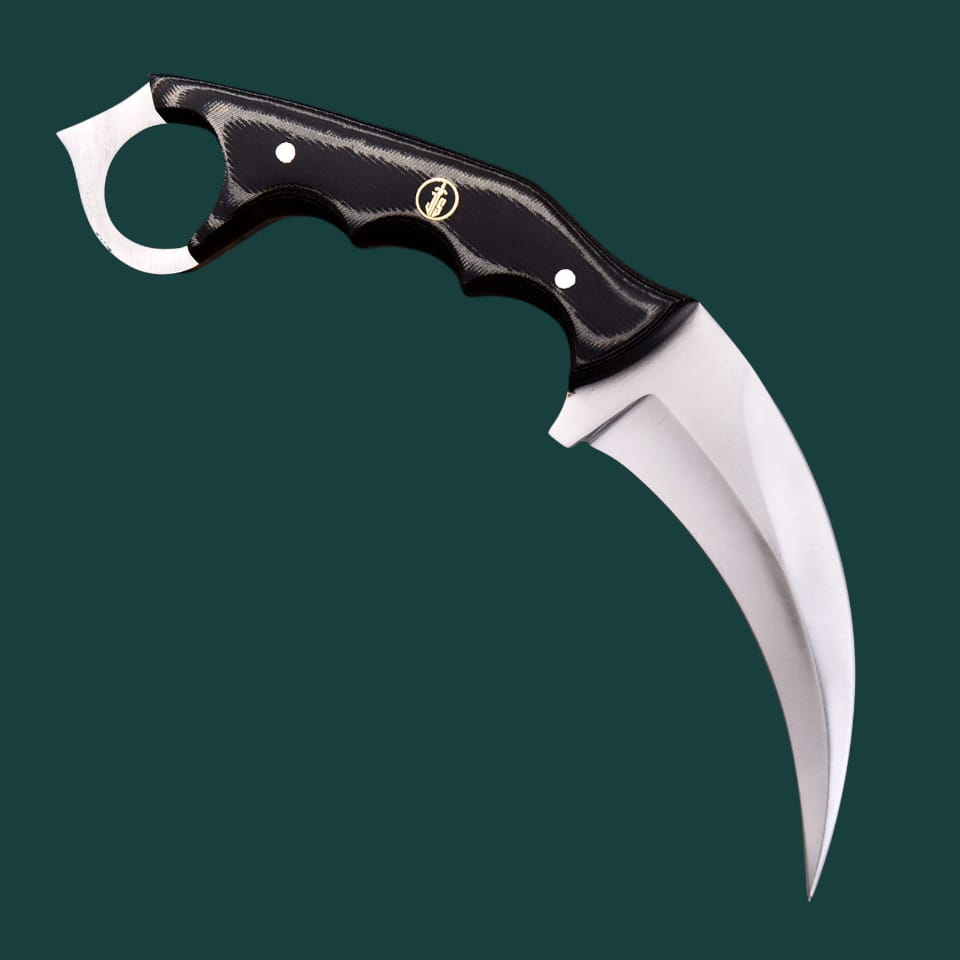 JS Karambit Knife, Full Tang, Micarta Handle