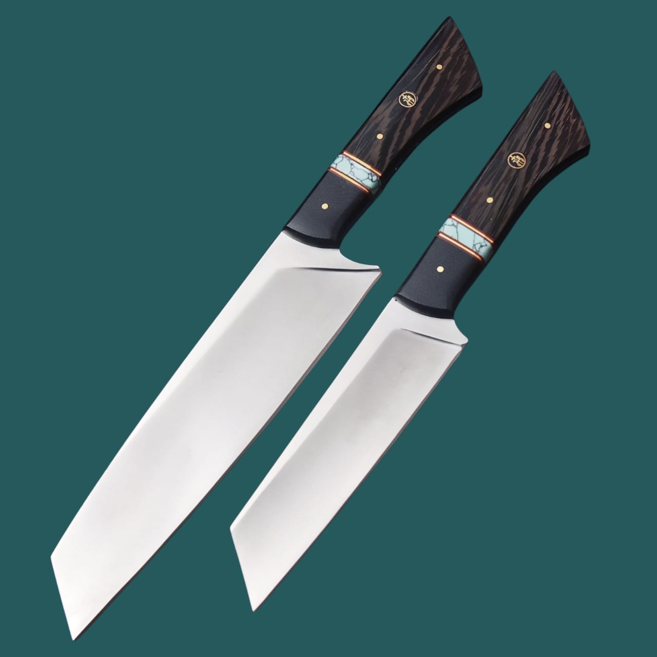JS 2-Piece Chef Knife Set, Handmade Cooking Knives