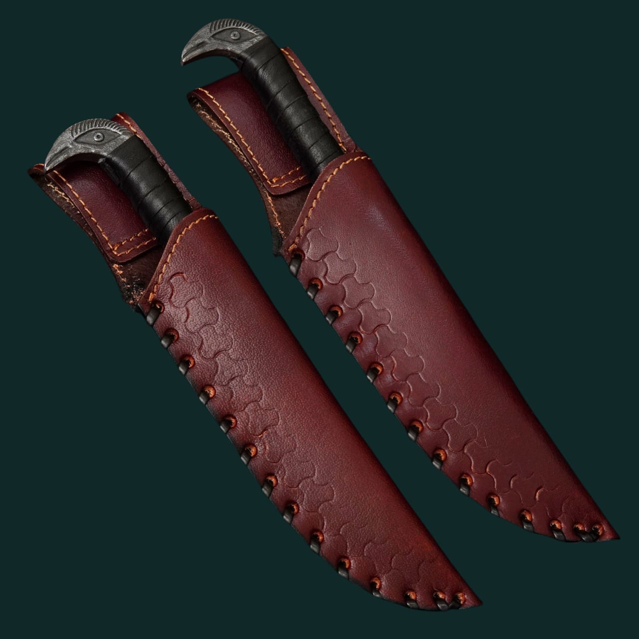 JS Hand-Forged Viking Knife Set, Hunting Knives Set - Image 3