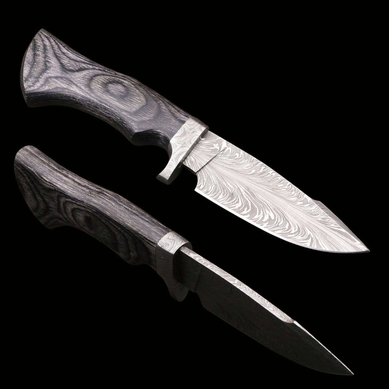 JS Hand Forged Damascus Steel Hunting Knife