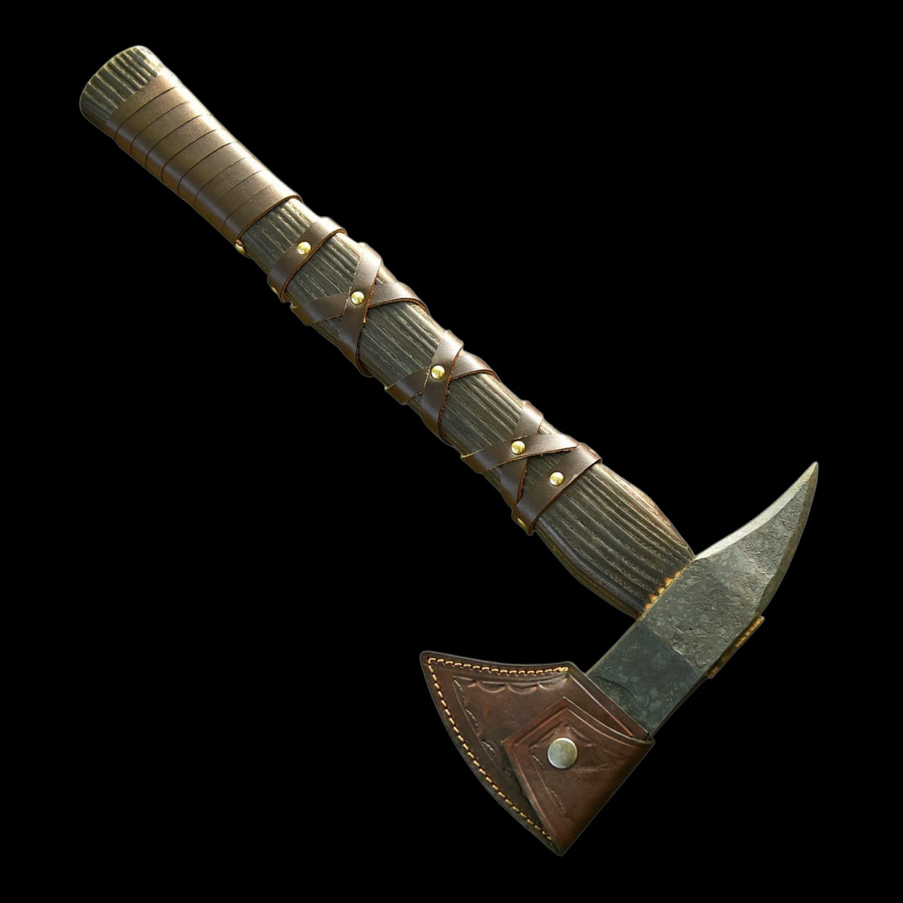 Hand-Forged Tomahawk Axe with Ash Wood Handle